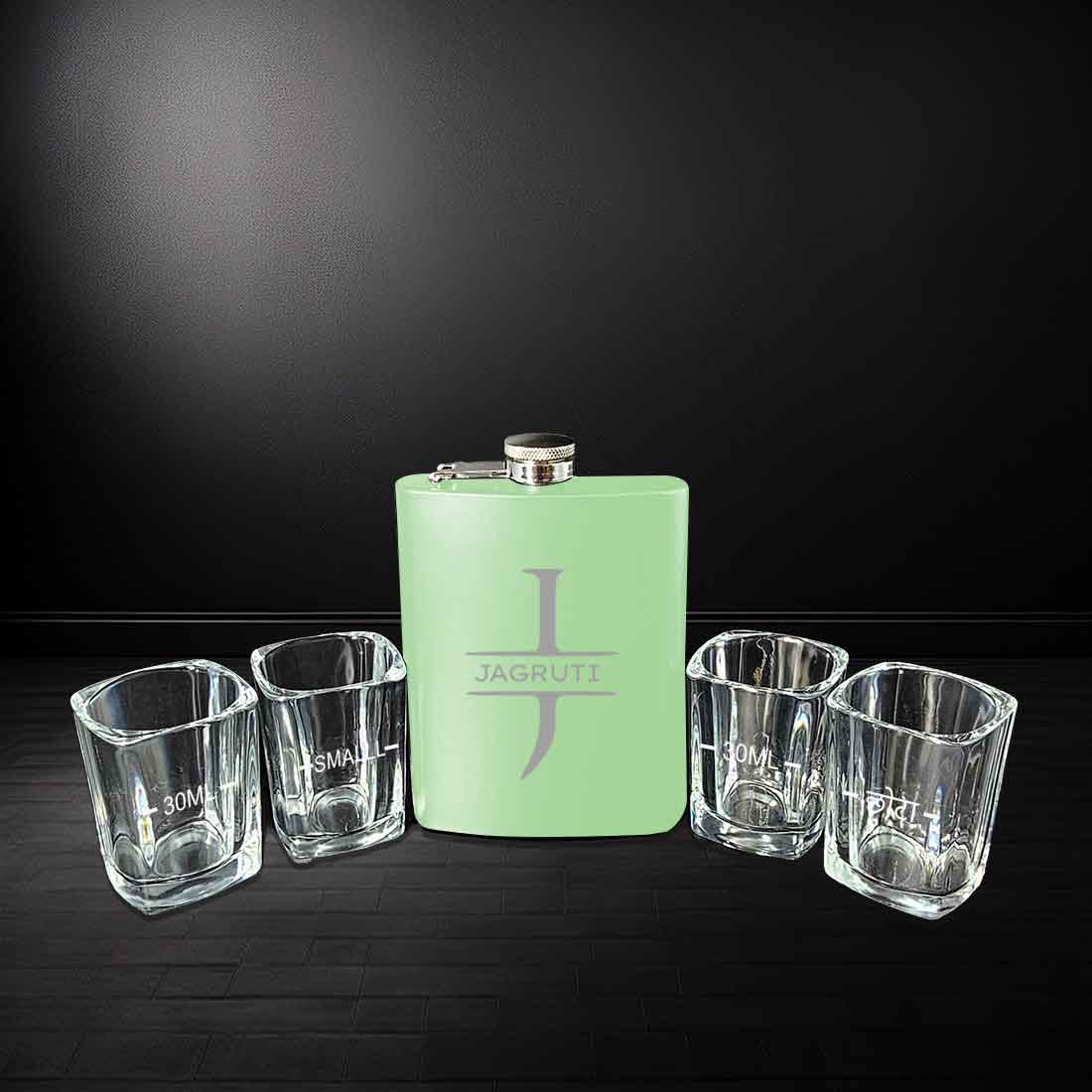 Stainless Steel Alcohol Flask for Women - Personalized 8oz Pink Hip Flask - Image 9