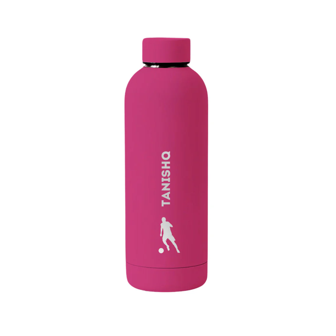 Stainless Steel Insulated Water Bottle with Name 500ML Water Bottles for Sports - BPA Free, Leakproof - Football - Image 10
