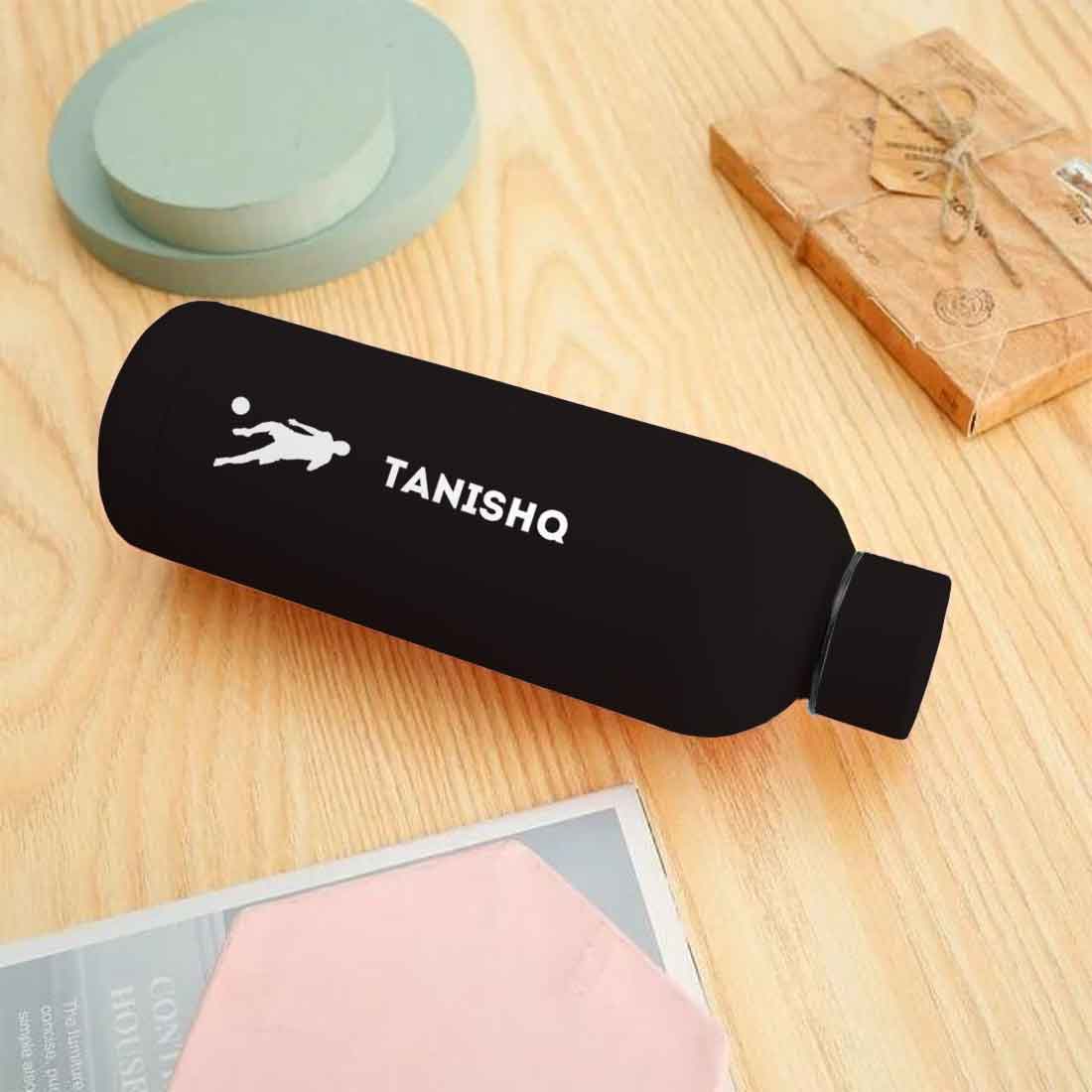 Stainless Steel Insulated Water Bottle with Name 500ML Water Bottles for Sports - BPA Free, Leakproof - Football - Image 22