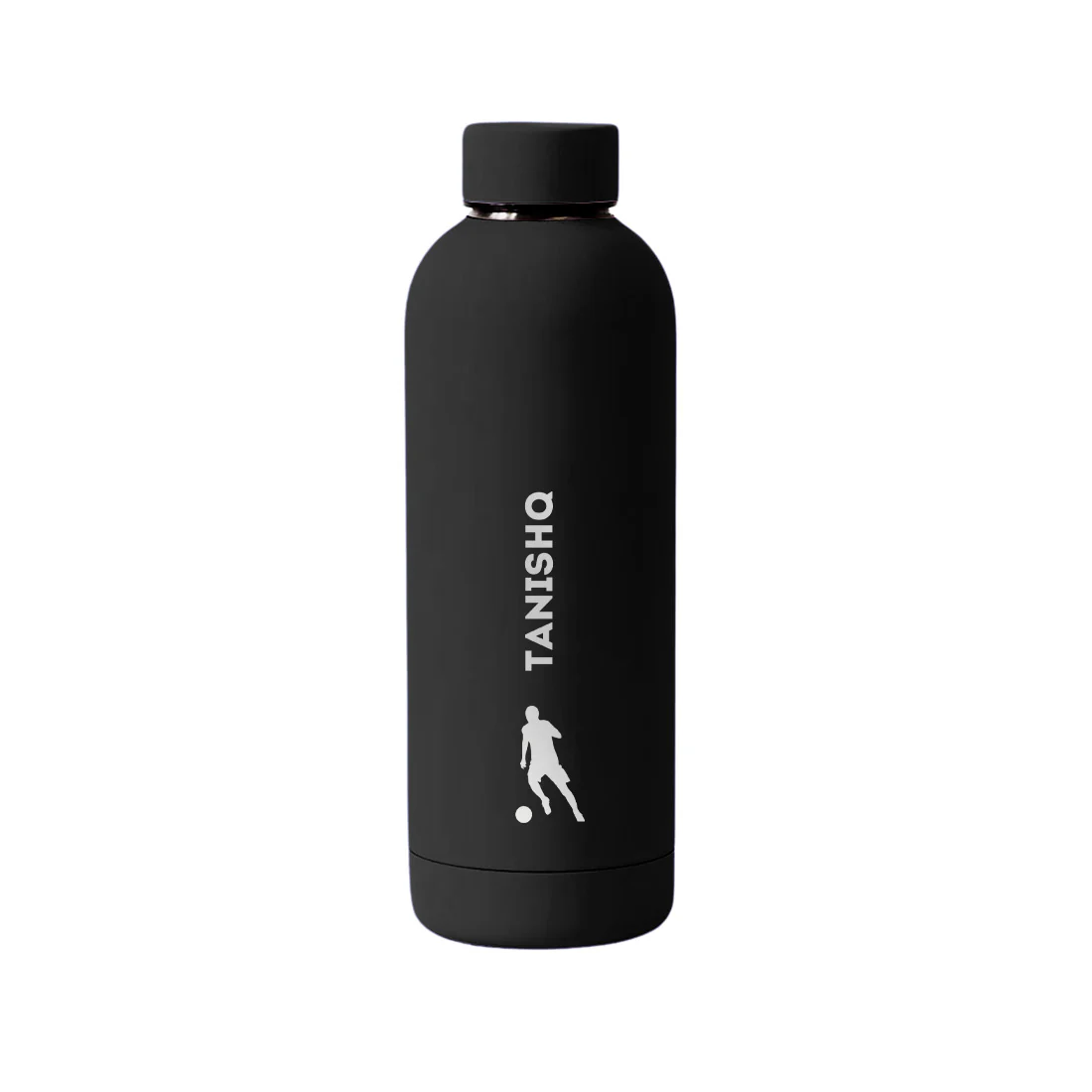 Stainless Steel Insulated Water Bottle with Name 500ML Water Bottles for Sports - BPA Free, Leakproof - Football - Image 23