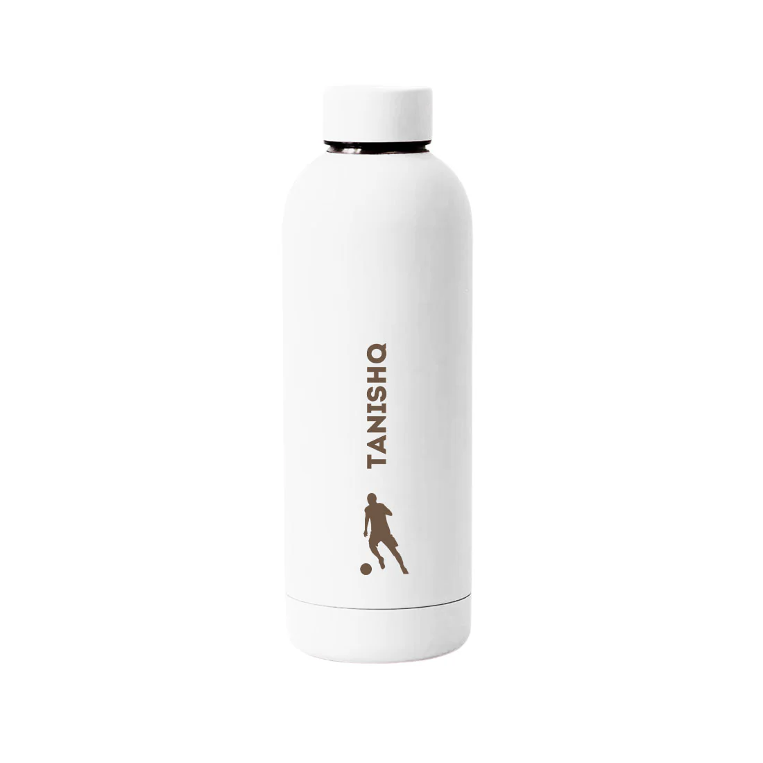 Stainless Steel Insulated Water Bottle with Name 500ML Water Bottles for Sports - BPA Free, Leakproof - Football - Image 25