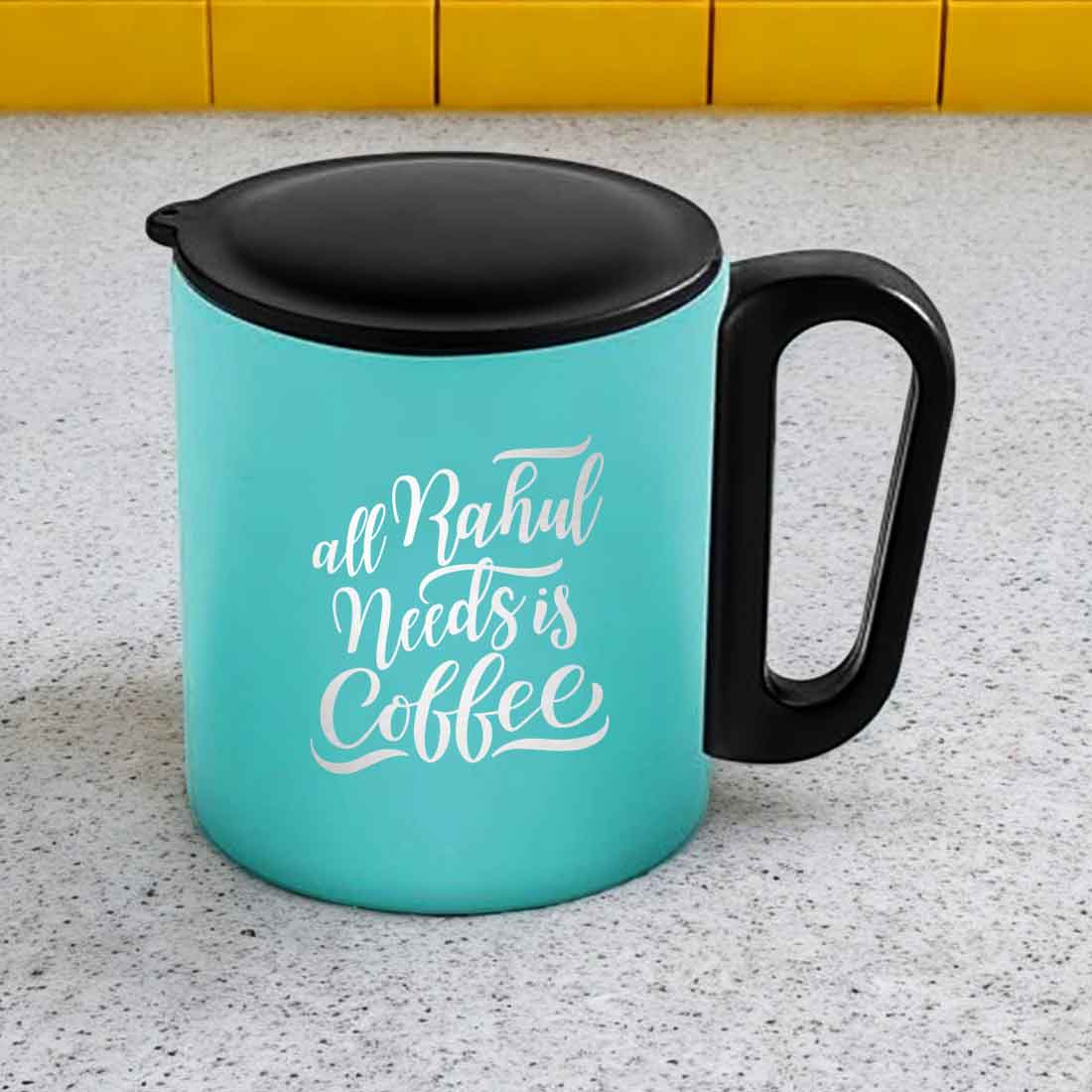 Stainless Steel Mug for Coffee with Name - Insulated Coffee Cup
