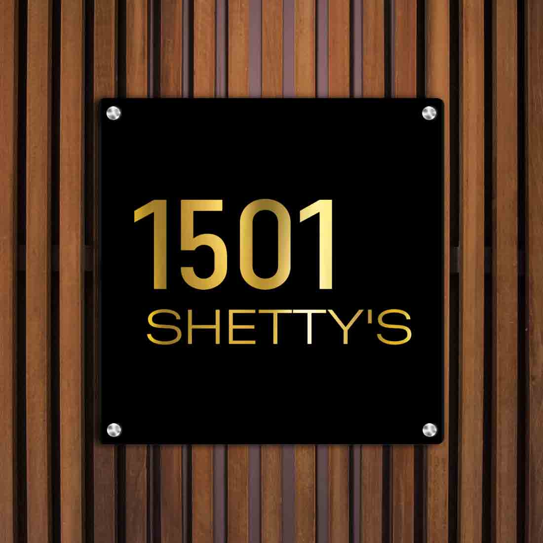 Customized Stainless Steel Name Plates for Home Outdoor Name Board