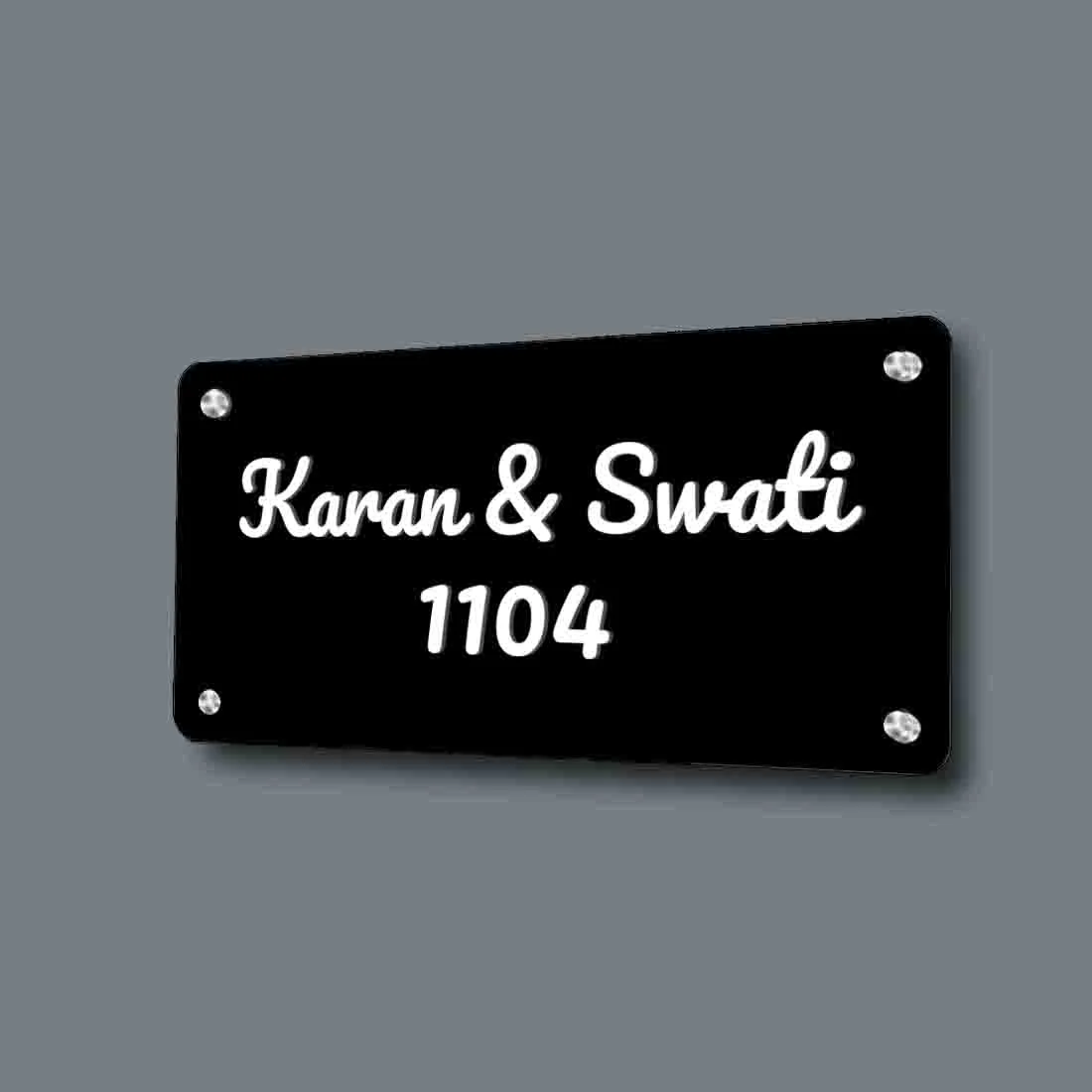 Personalised Stainless Steel Nameplate for Home Entrance Outdoor - Image 3