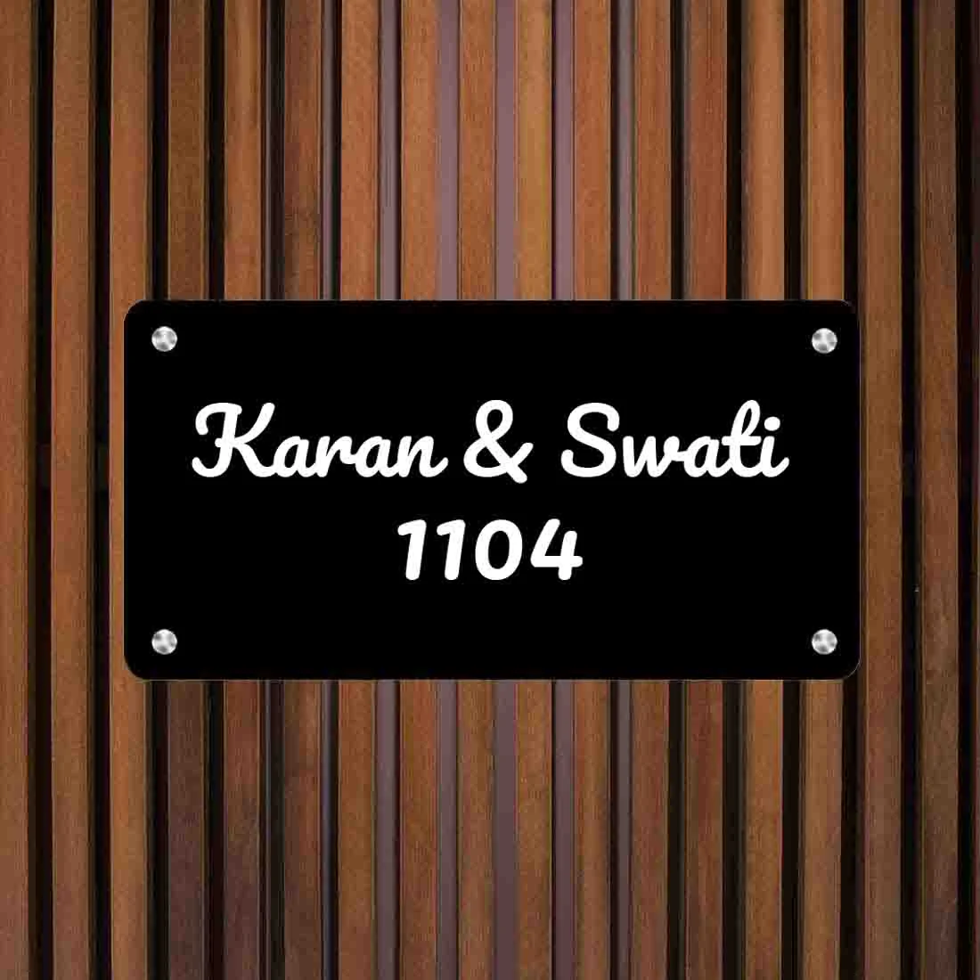 Personalised Stainless Steel Nameplate for Home Entrance Outdoor - Image 6