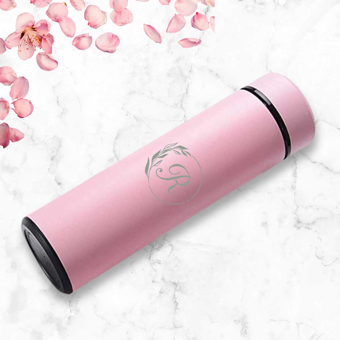 Thermos Bottle for Coffee Flask with LED Display Engraved - Monogram - Image 4