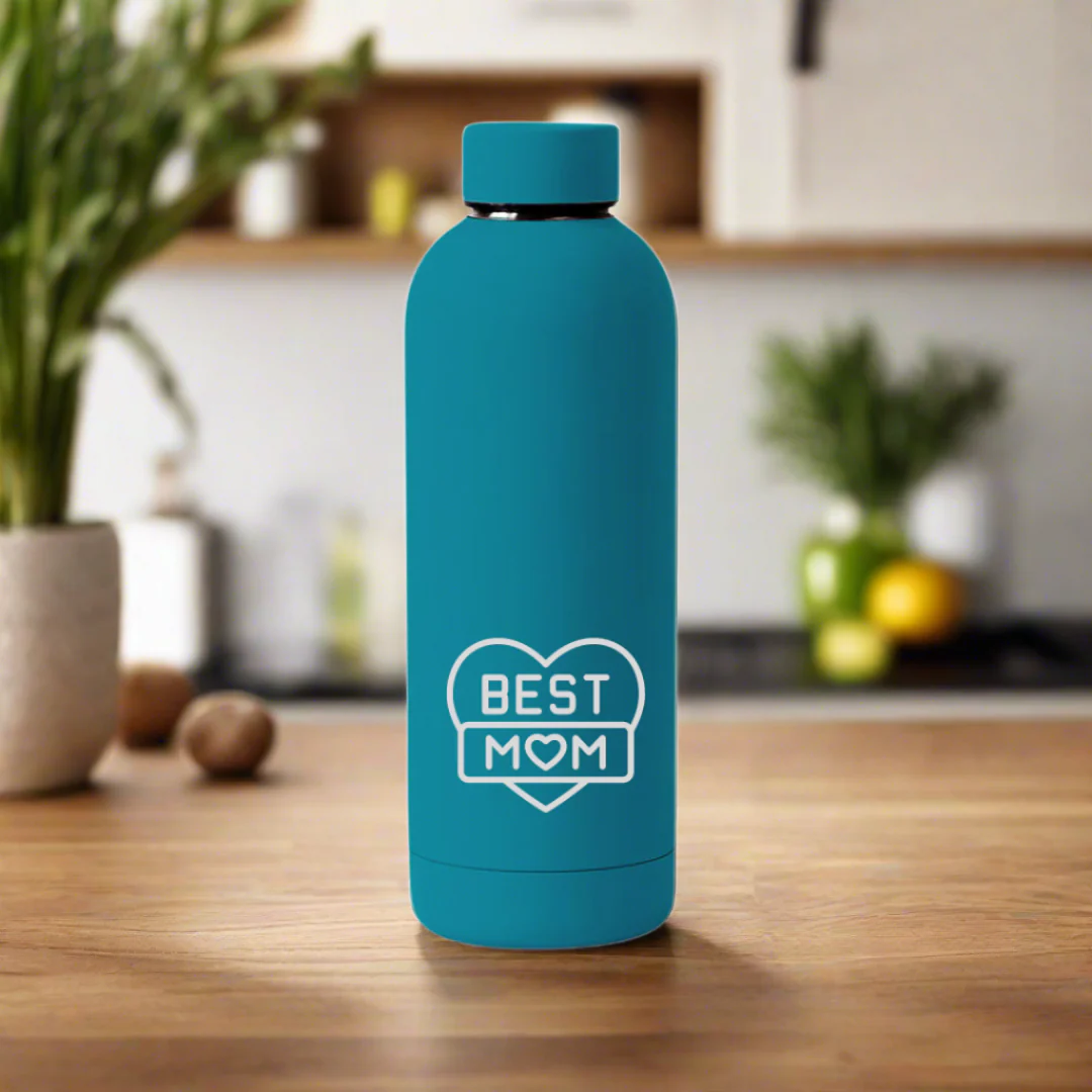 Nutcase Stainless Steel Water Bottle Double Insulated 500ml Bottles for Mom - BPA Free, Leakproof- Best Mom - Image 2