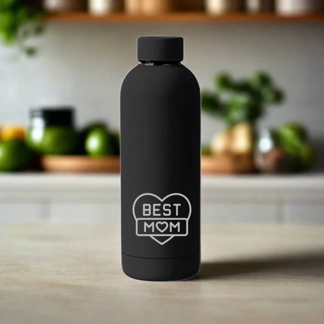 Nutcase Stainless Steel Water Bottle Double Insulated 500ml Bottles for Mom - BPA Free, Leakproof- Best Mom - Image 4
