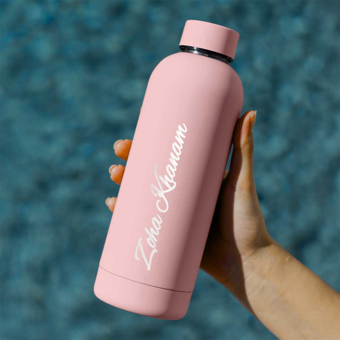 Stainless Steel Water Bottle with Names 500ml Double Insulated Bottles for Office Home Travel- BPA Free, Leakproof - Image 2