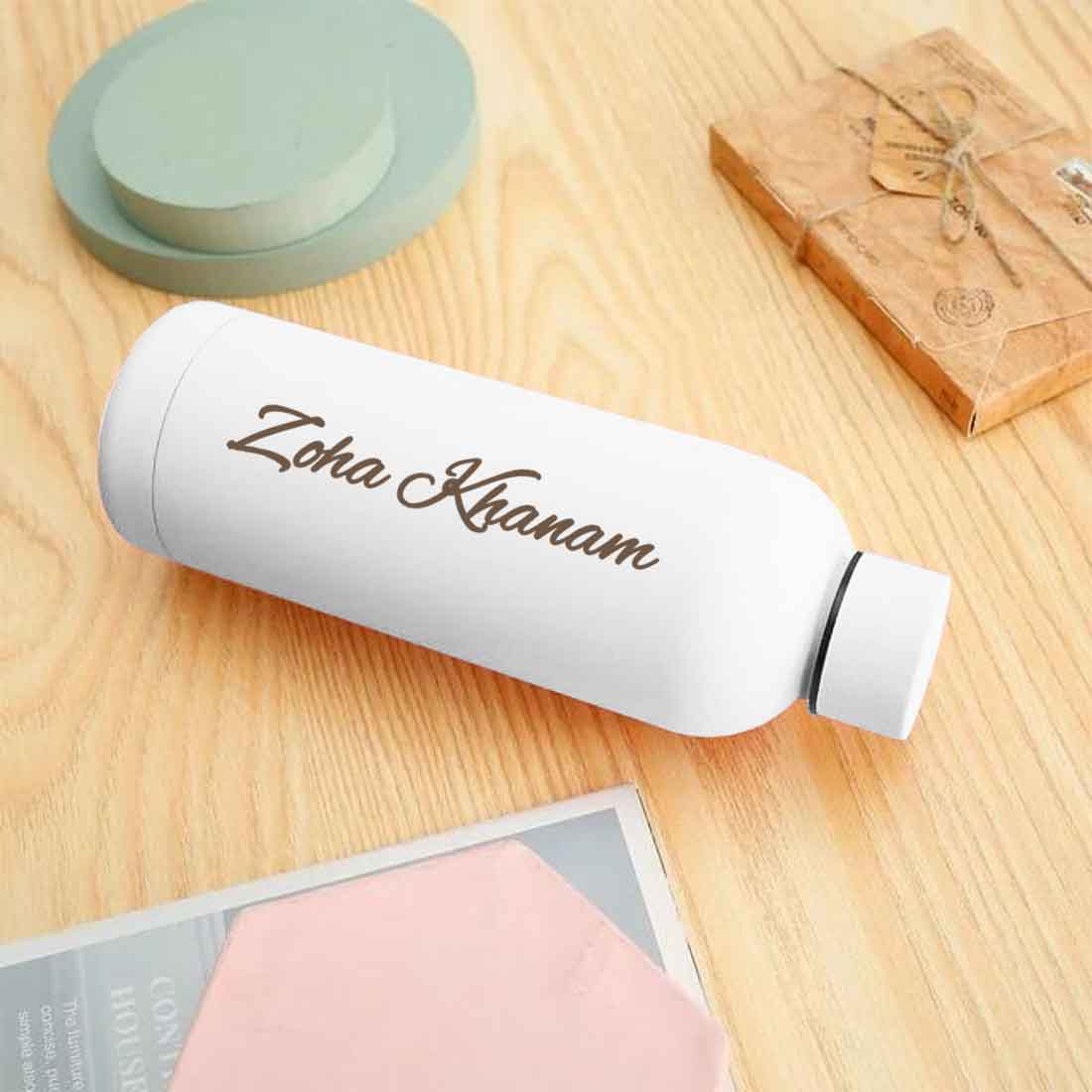 Stainless Steel Water Bottle with Names 500ml Double Insulated Bottles for Office Home Travel- BPA Free, Leakproof - Image 26