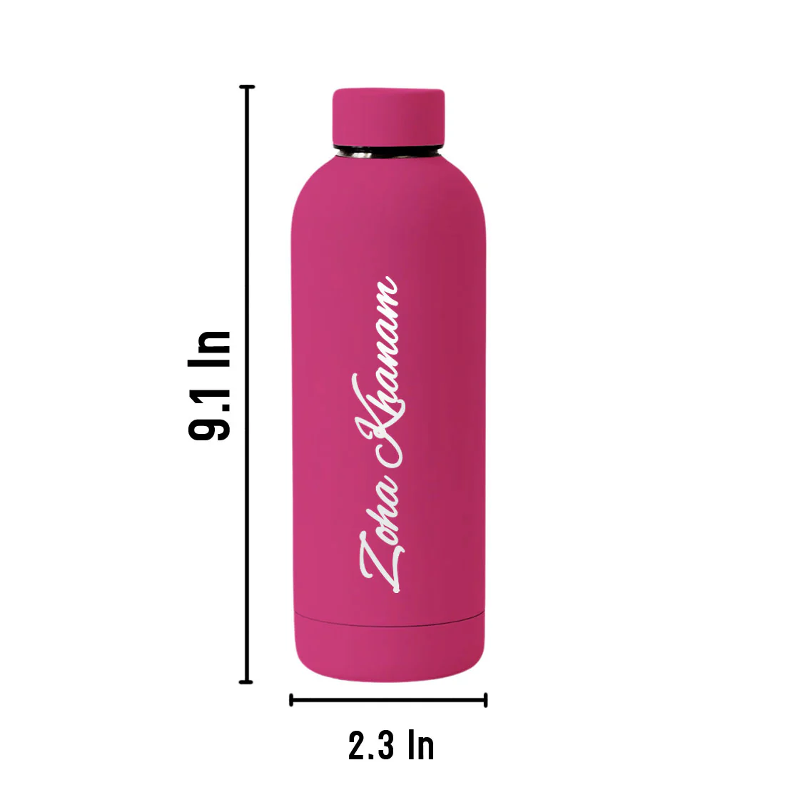 Stainless Steel Water Bottle with Names 500ml Double Insulated Bottles for Office Home Travel- BPA Free, Leakproof - Image 28