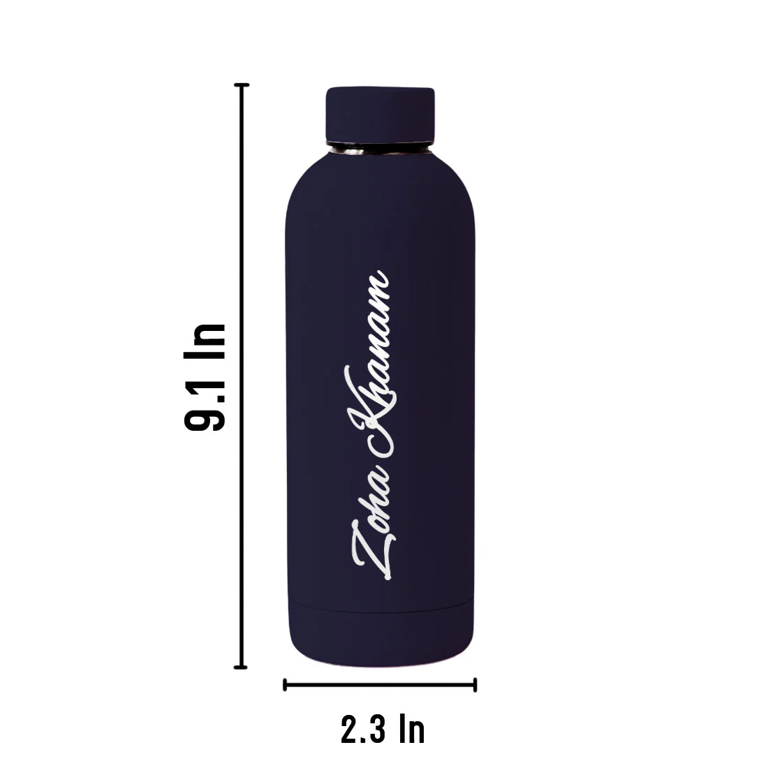 Stainless Steel Water Bottle with Names 500ml Double Insulated Bottles for Office Home Travel- BPA Free, Leakproof - Image 37