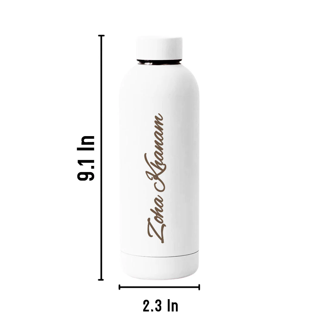 Stainless Steel Water Bottle with Names 500ml Double Insulated Bottles for Office Home Travel- BPA Free, Leakproof - Image 39