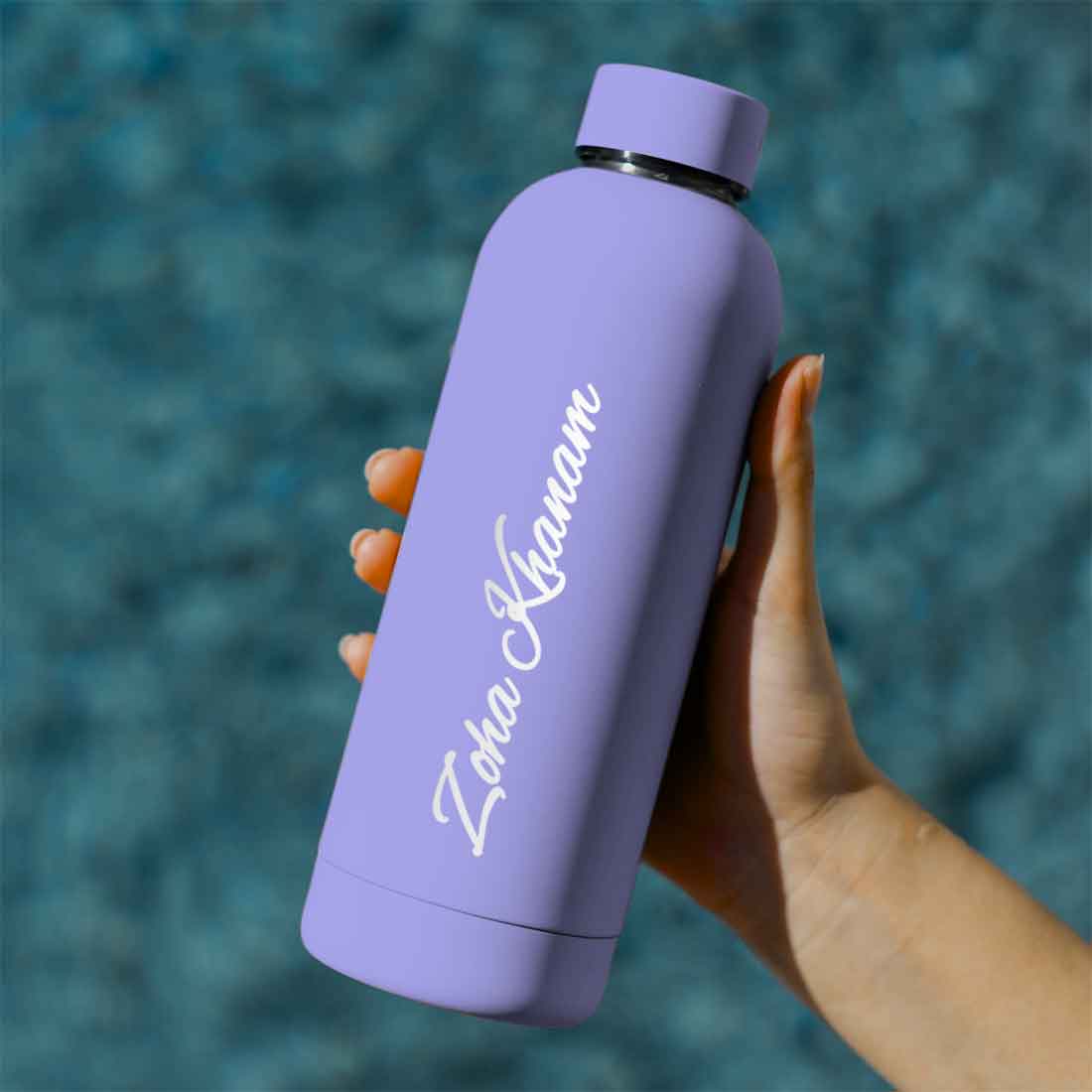 Stainless Steel Water Bottle with Names 500ml Double Insulated Bottles for Office Home Travel- BPA Free, Leakproof - Image 5