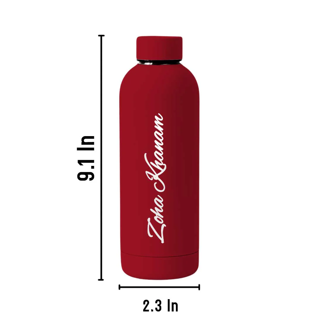 Stainless Steel Water Bottle with Names 500ml Double Insulated Bottles for Office Home Travel- BPA Free, Leakproof - Image 54