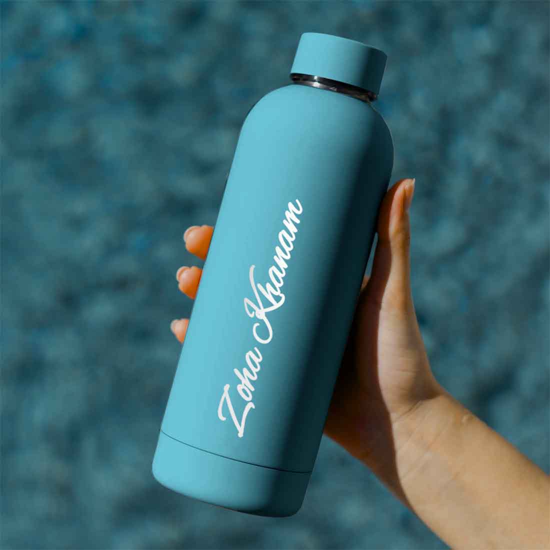 Stainless Steel Water Bottle with Names 500ml Double Insulated Bottles for Office Home Travel- BPA Free, Leakproof - Image 6