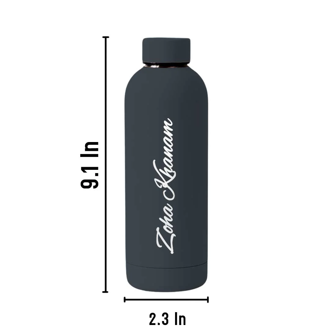 Stainless Steel Water Bottle with Names 500ml Double Insulated Bottles for Office Home Travel- BPA Free, Leakproof - Image 68