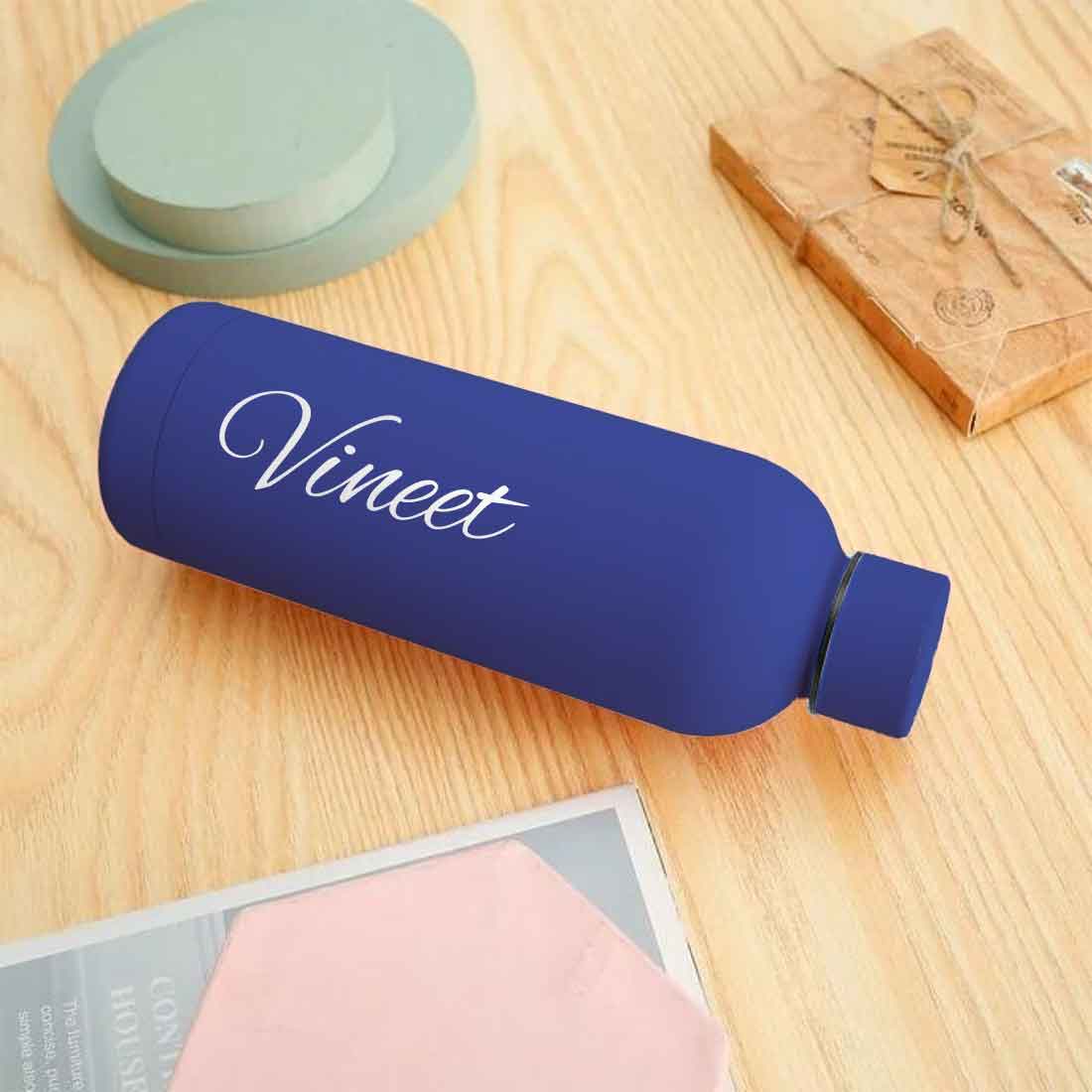 Stainless Steel Water Bottle with Names 500ml Double Insulated Bottles for Office Home Travel- BPA Free, Leakproof - Image 74