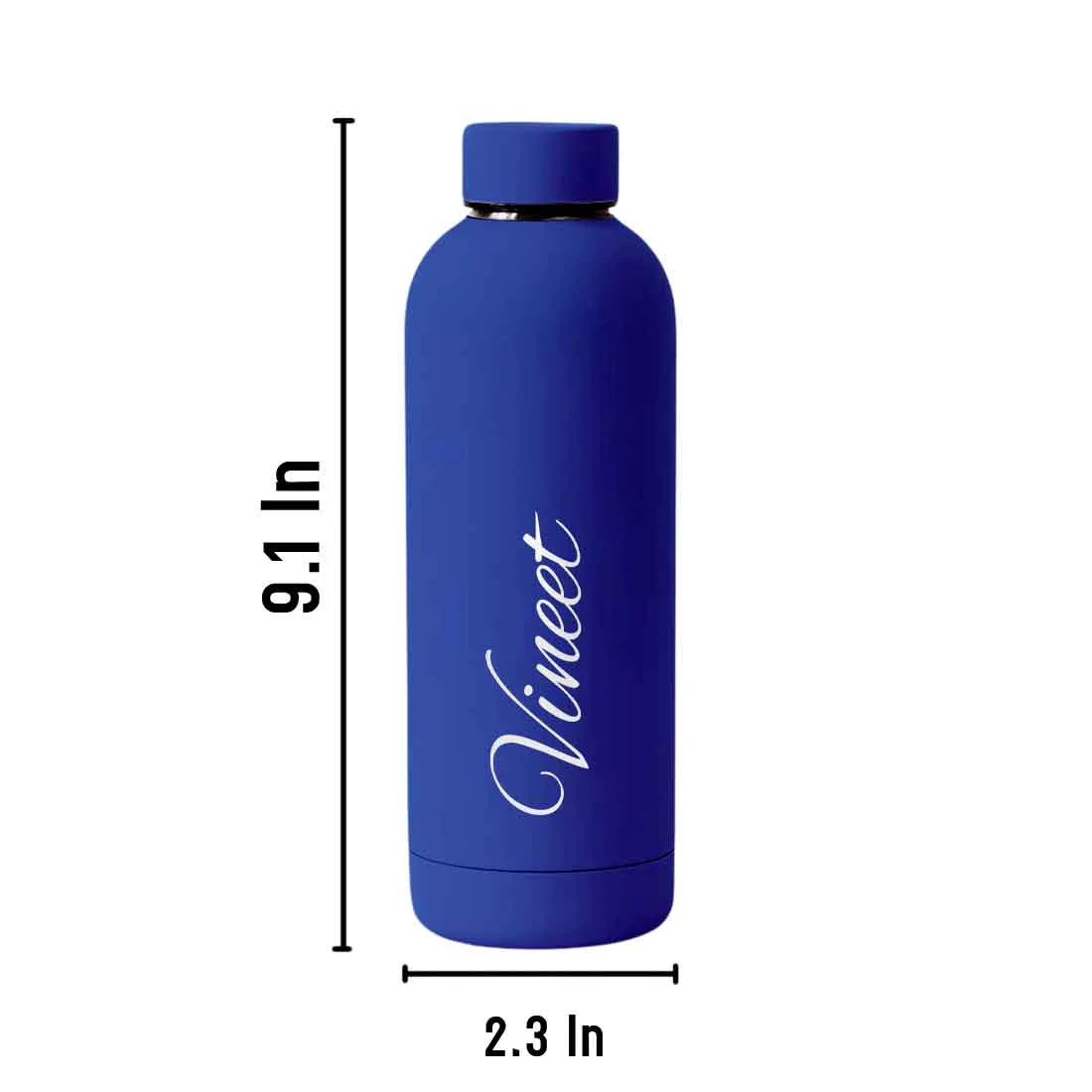 Stainless Steel Water Bottle with Names 500ml Double Insulated Bottles for Office Home Travel- BPA Free, Leakproof - Image 76