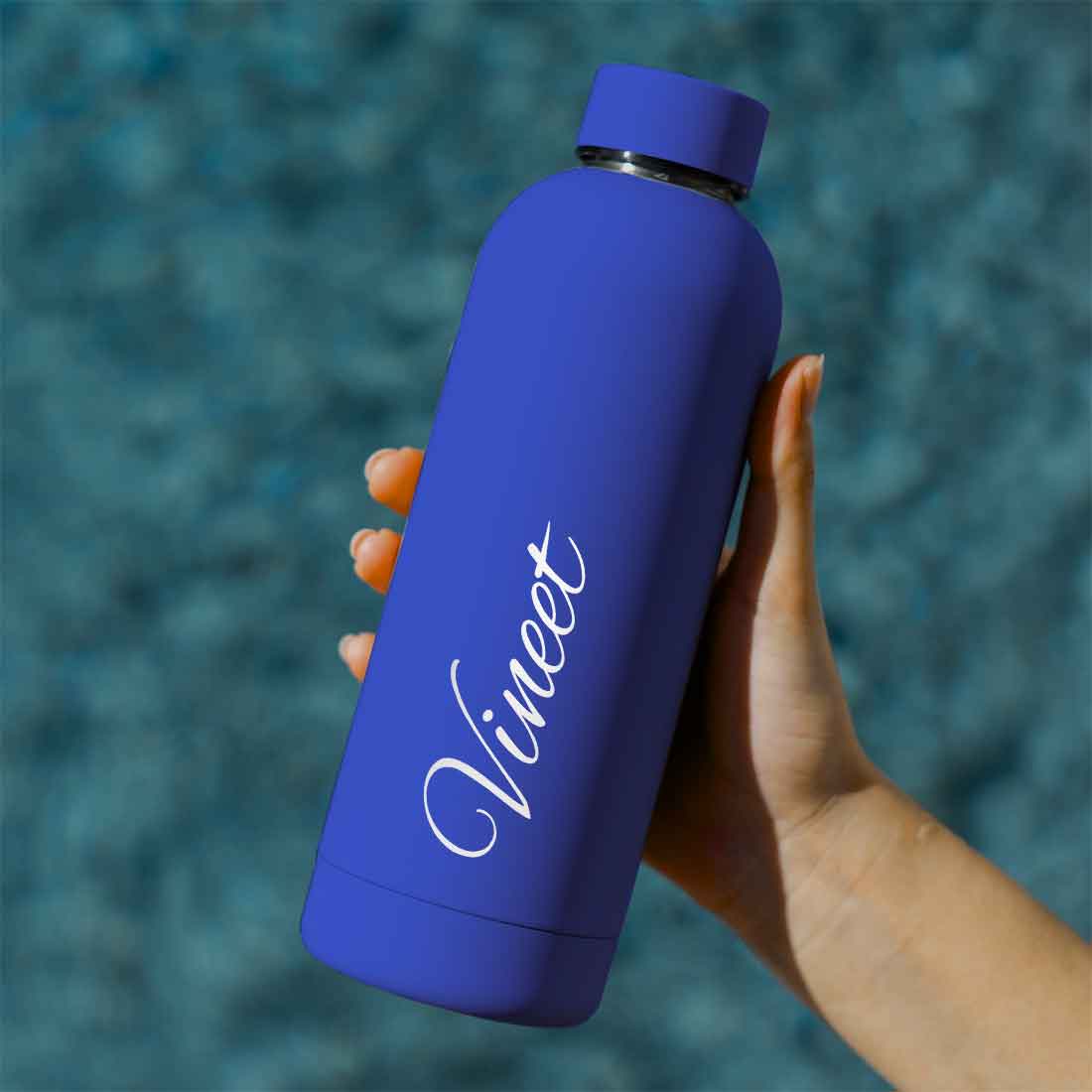 Stainless Steel Water Bottle with Names 500ml Double Insulated Bottles for Office Home Travel- BPA Free, Leakproof - Image 9
