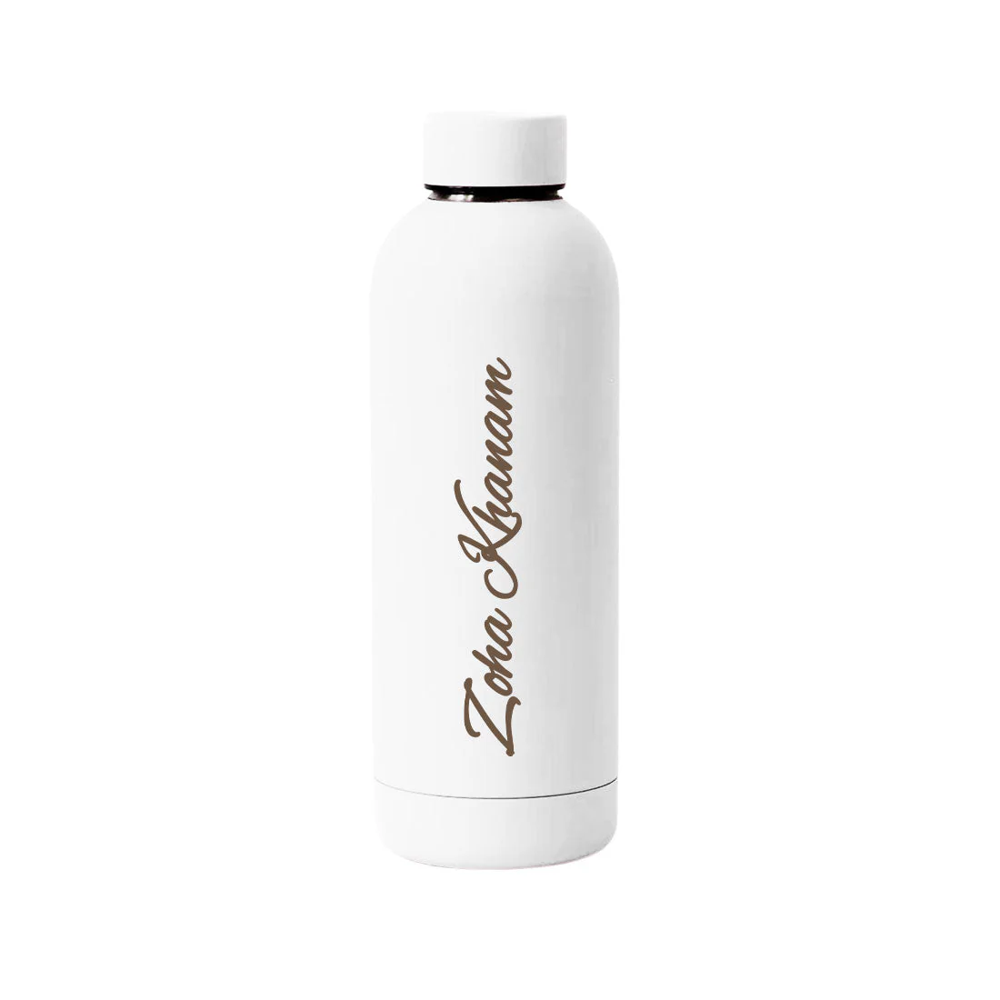 Stainless Steel Water Bottle with Names 500ml Double Insulated Bottles for Office Home Travel- BPA Free, Leakproof- Set OF 2 - Image 12