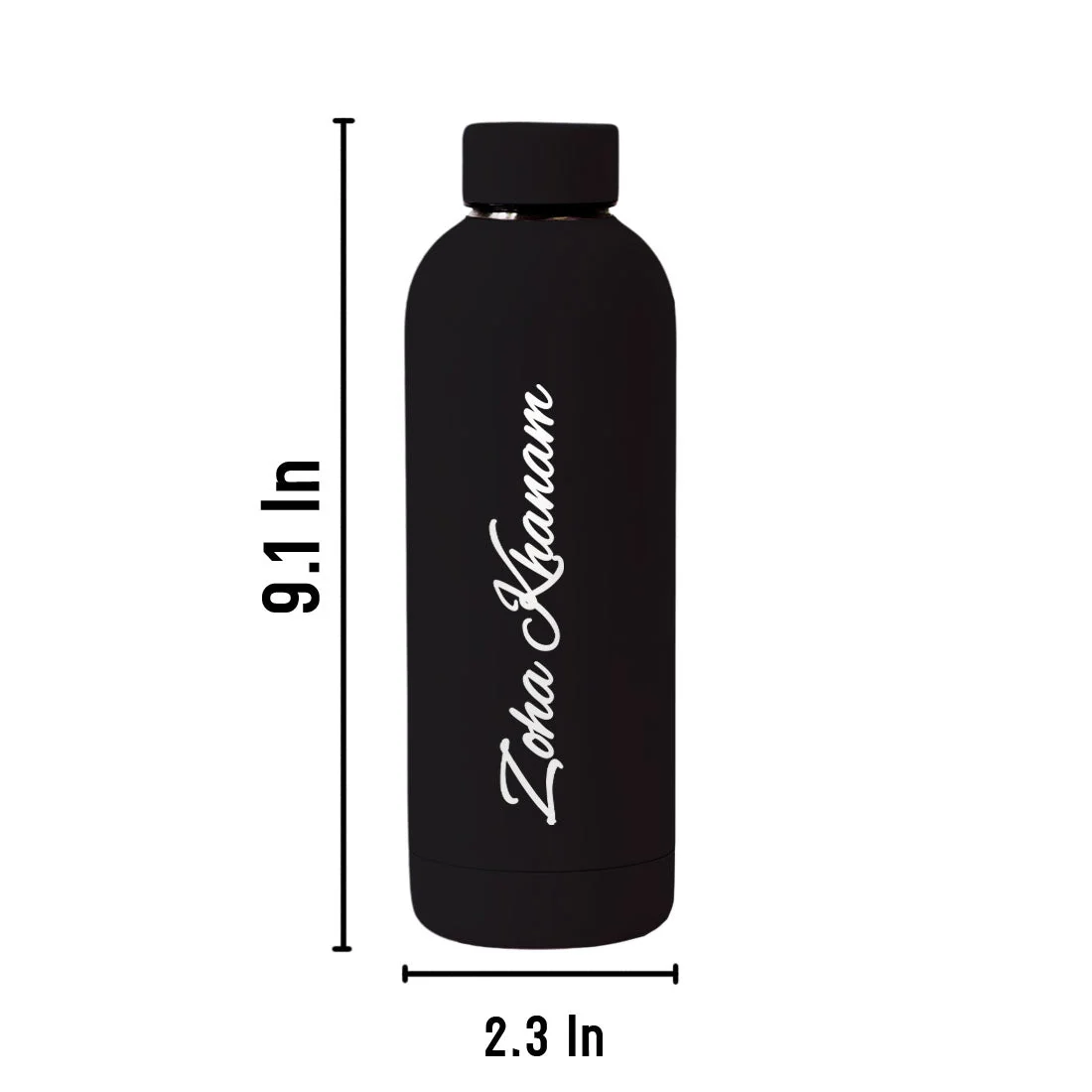 Stainless Steel Water Bottle with Names 500ml Double Insulated Bottles for Office Home Travel- BPA Free, Leakproof- Set OF 2 - Image 16