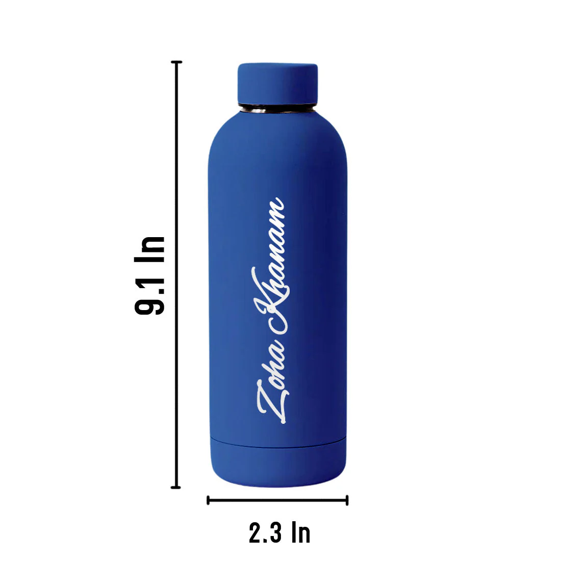 Stainless Steel Water Bottle with Names 500ml Double Insulated Bottles for Office Home Travel- BPA Free, Leakproof- Set OF 2 - Image 23