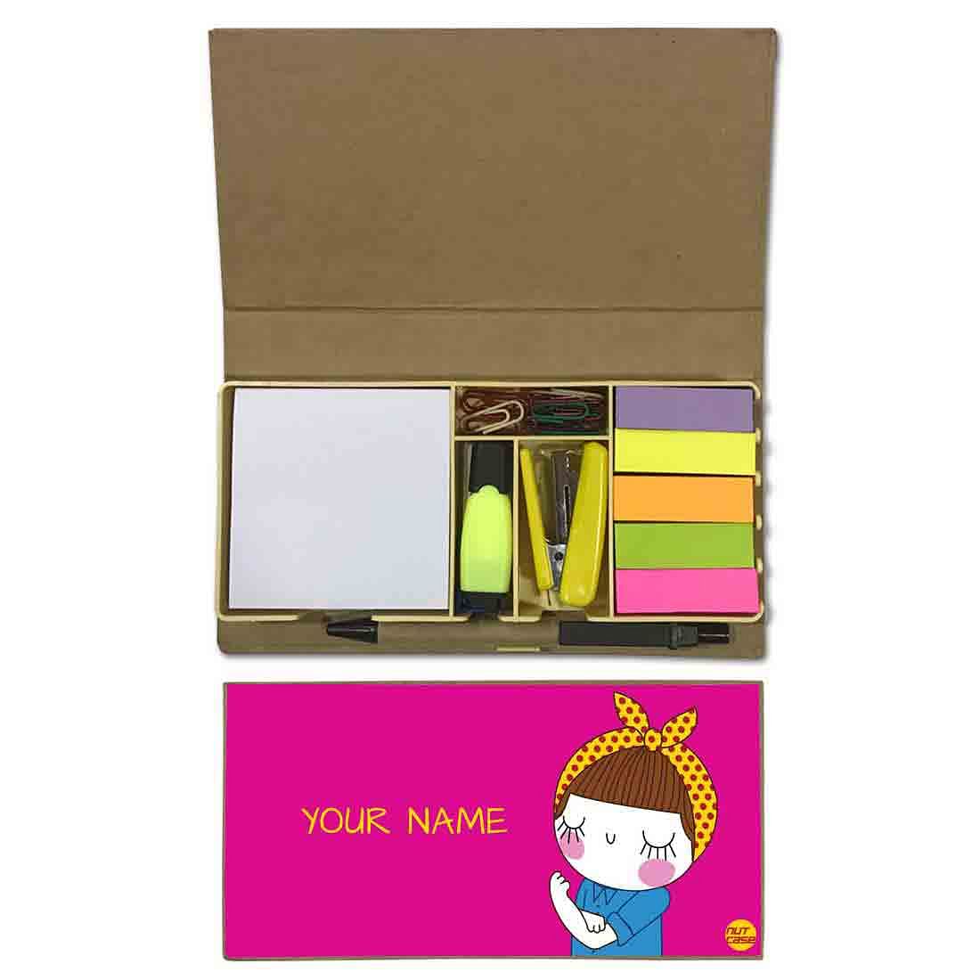 Kids Personalized Stationery Set for Girl - Girl Power