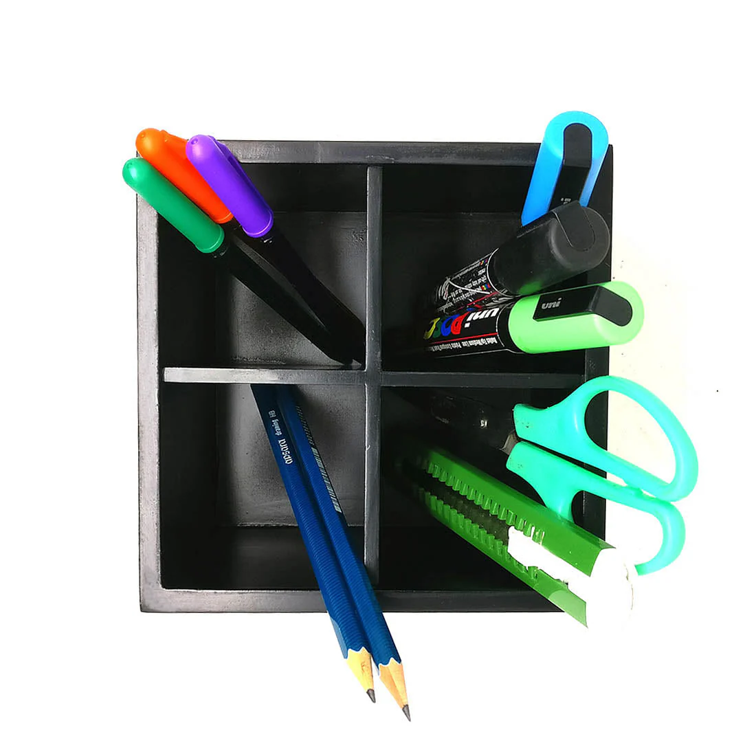 Desk Organizer For Stationery -  Diamond Pattern - Image 2
