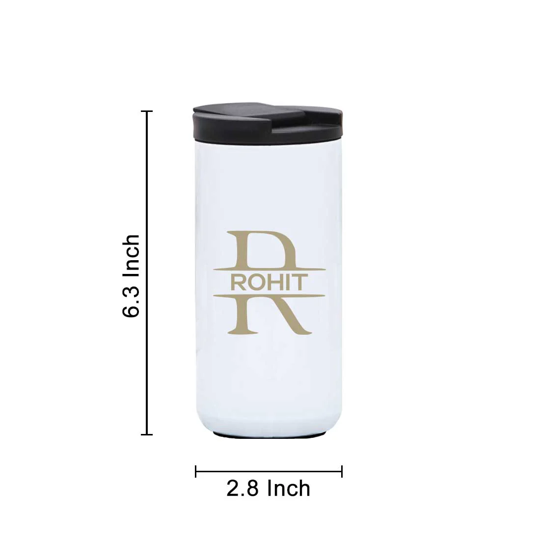 Personalised Steel Mug for Tea Engraved Custom Travel Mug Vacuum Flask (400 ML) - Image 13