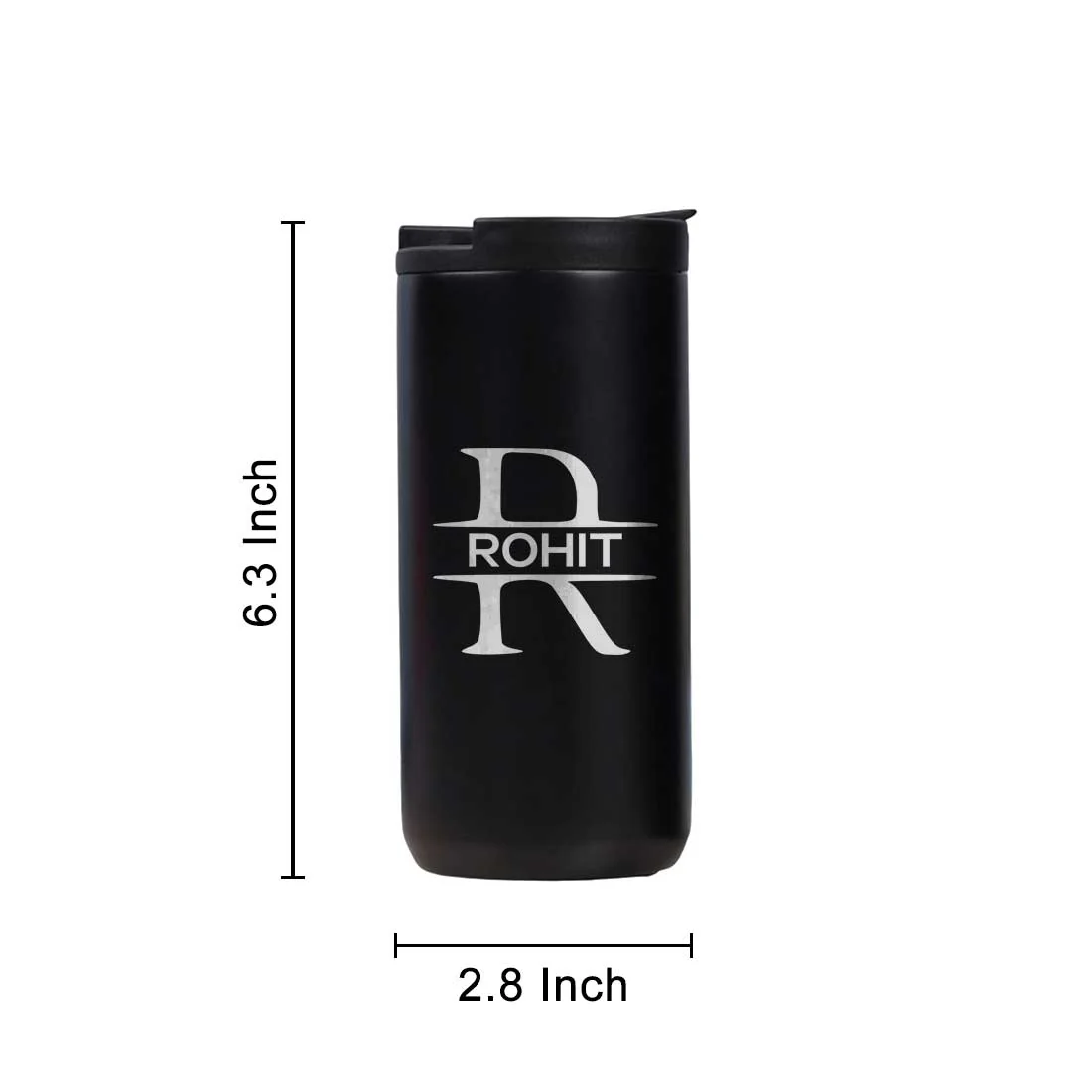 Personalised Steel Mug for Tea Engraved Custom Travel Mug Vacuum Flask (400 ML) - Image 7