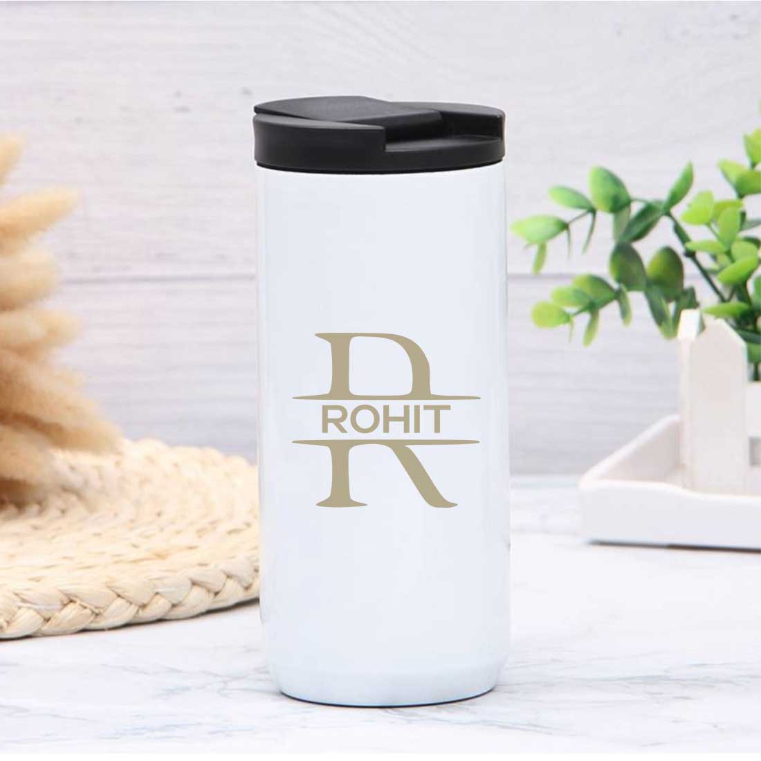 Personalised Steel Mug for Tea Engraved Custom Travel Mug Vacuum Flask (400 ML) - Image 9