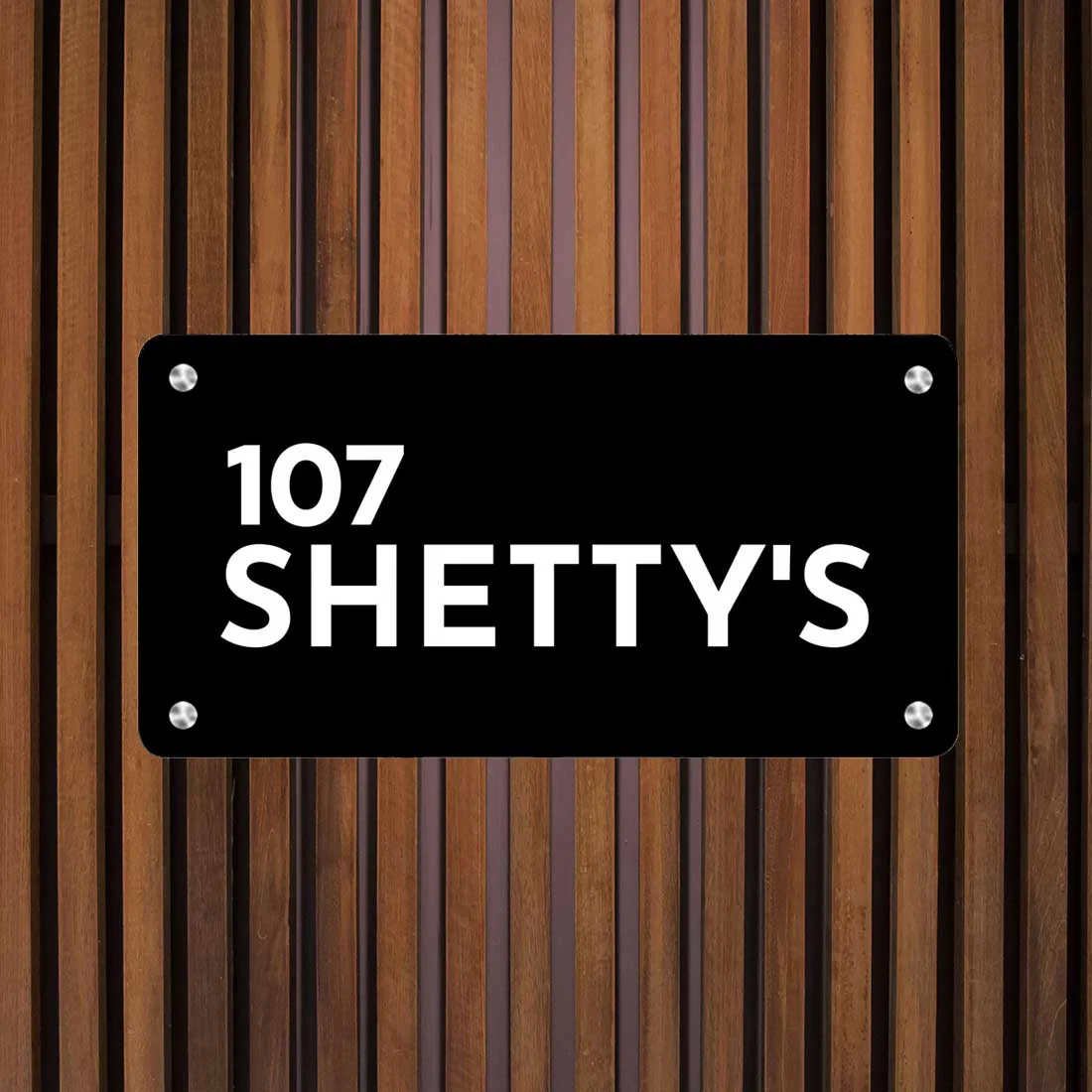 Personalized Steel Name Plate Designs for Home Entrance Metal Name Board - Image 2