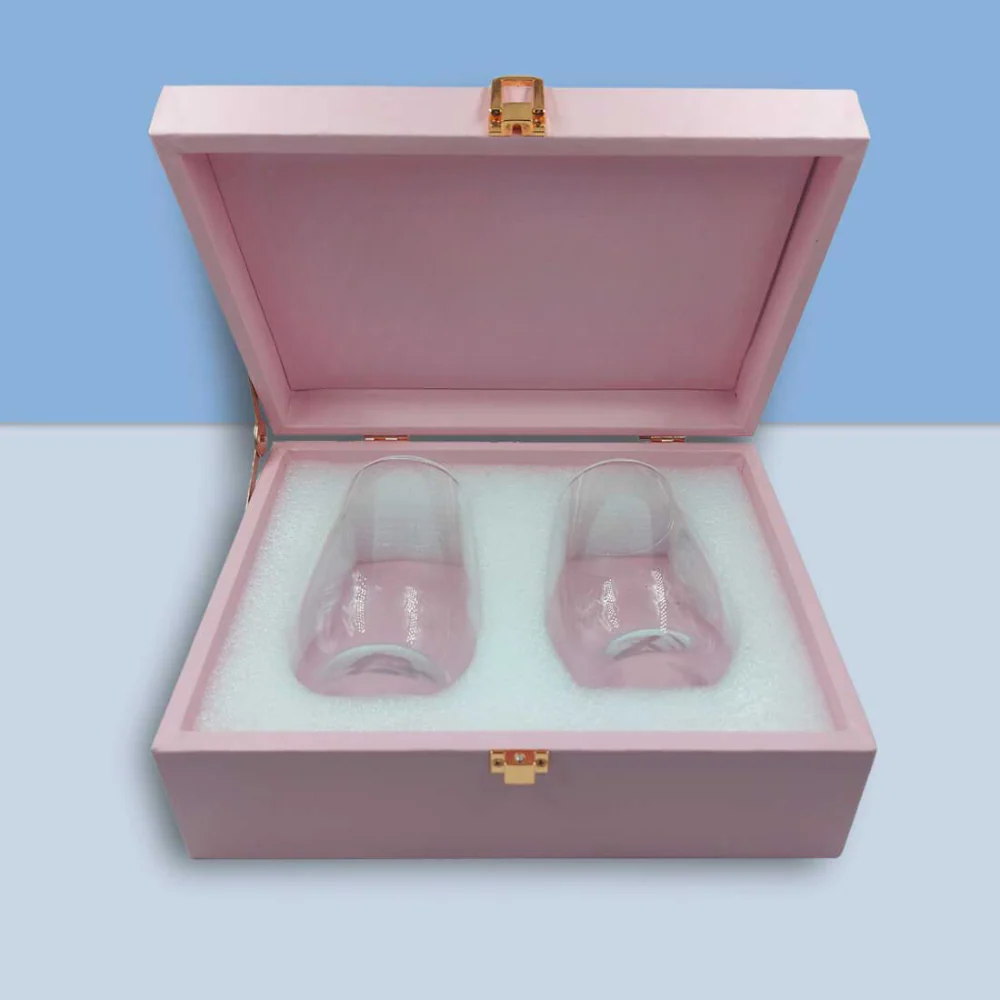 Customized Stemless Glasses Set of 2 With Gift Box - Image 5