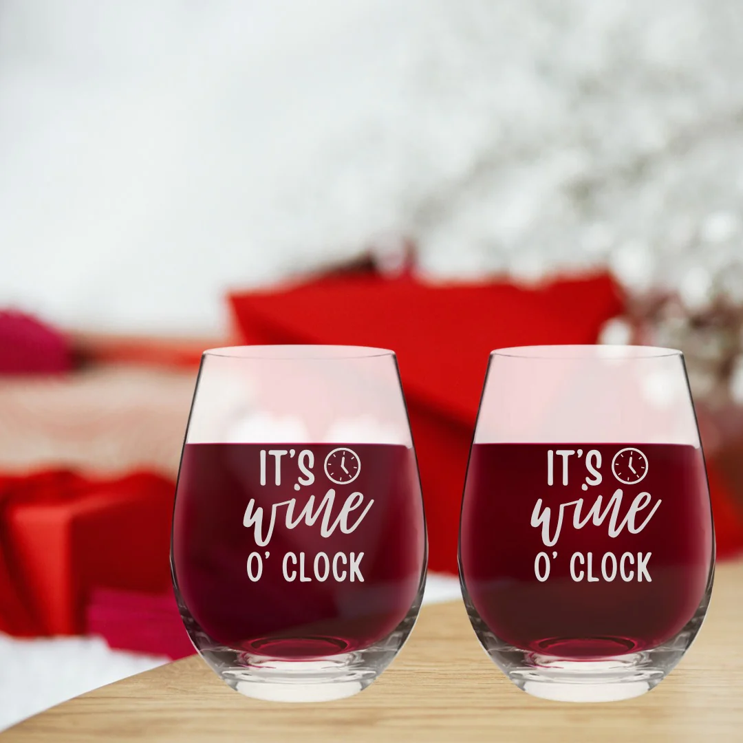Stemless Wine Glasses – It's Wine O Clock