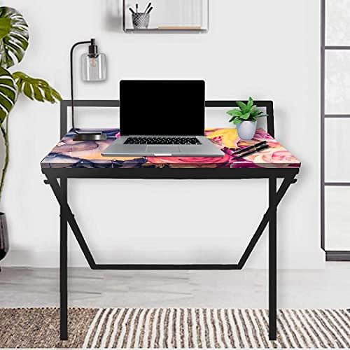 Nutcase Foldable Work Desk Laptop Study Table - Purple Floral - Image 2