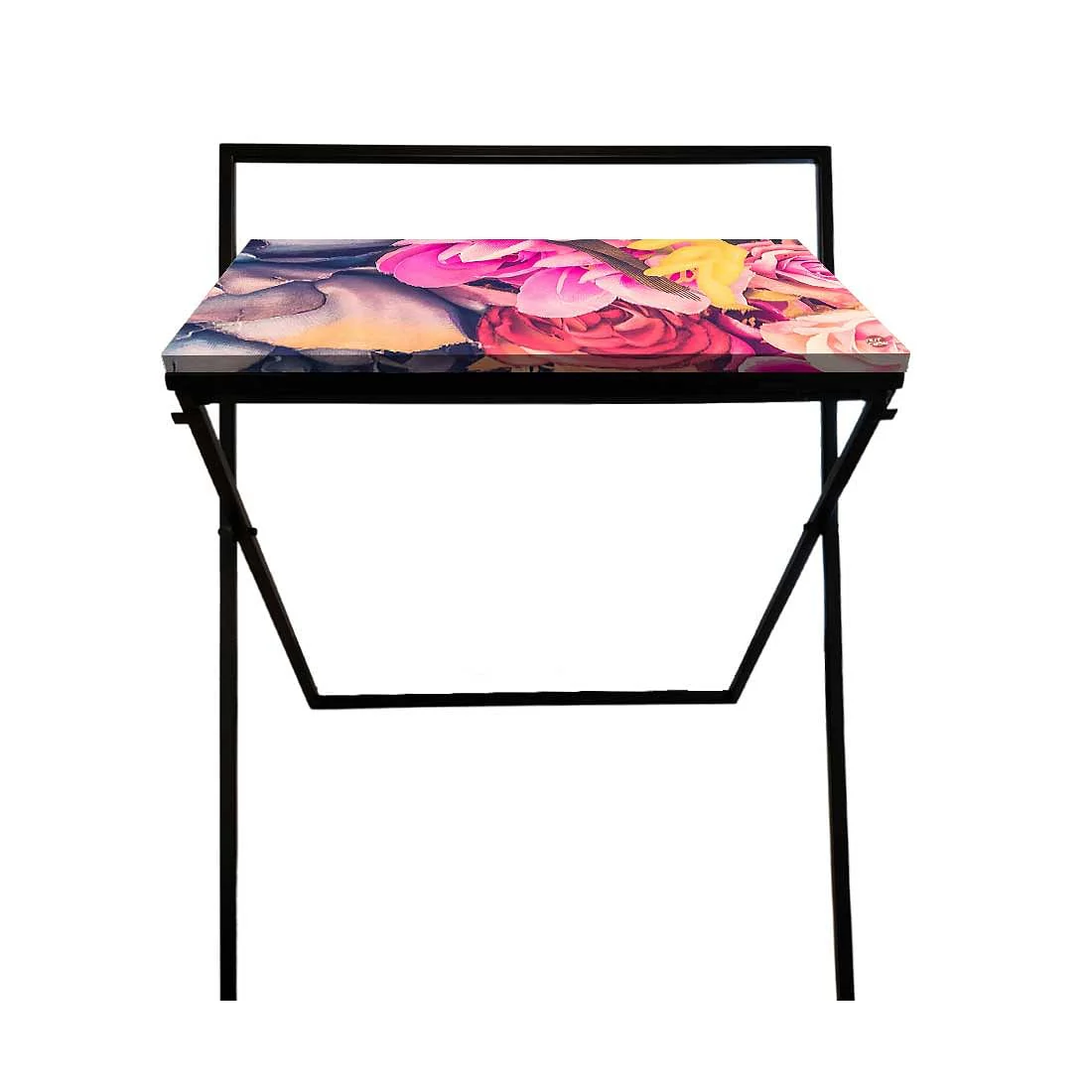 Nutcase Foldable Work Desk Laptop Study Table - Purple Floral - Image 5