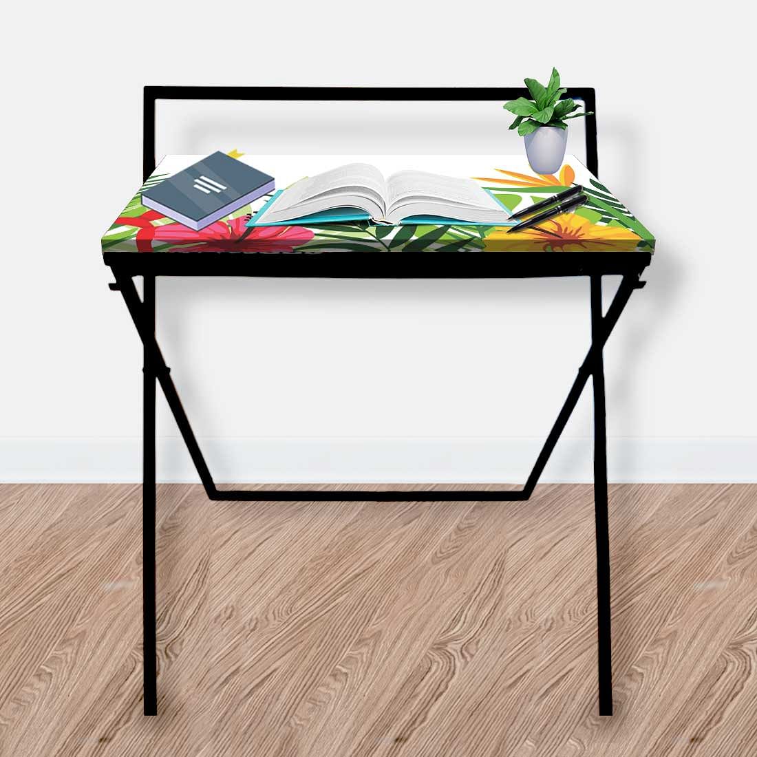 Study Table Foldable Work Table for Home Bedroom-Garden - Image 6