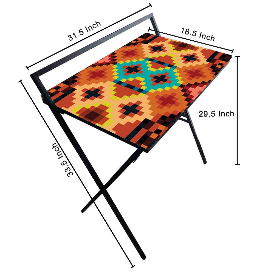 Foldable Small Study Table for WFH Desk - Colorful - Image 24