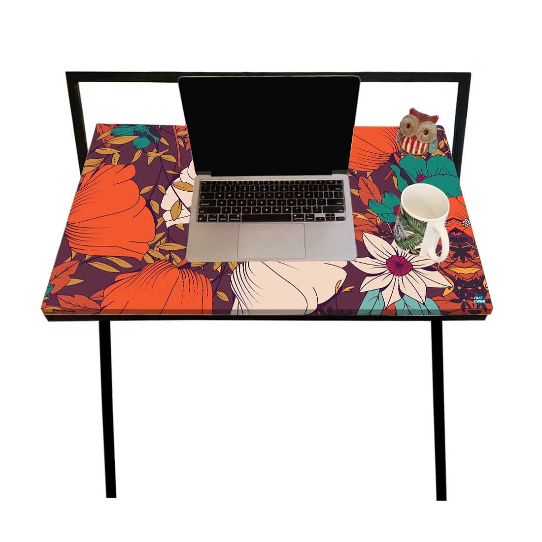 Foldable Work from Home Table for Study Writing Desk - Elegance Autumn - Image 4