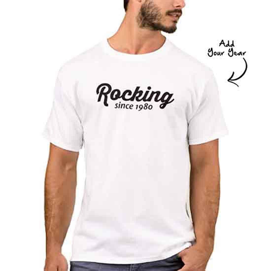 Personalized Men's T-Shirt Poly Cotton Tees - Rocking
