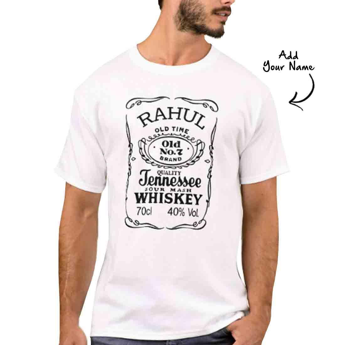 Personalized Men's T-Shirt Poly Cotton Tees - Old Time