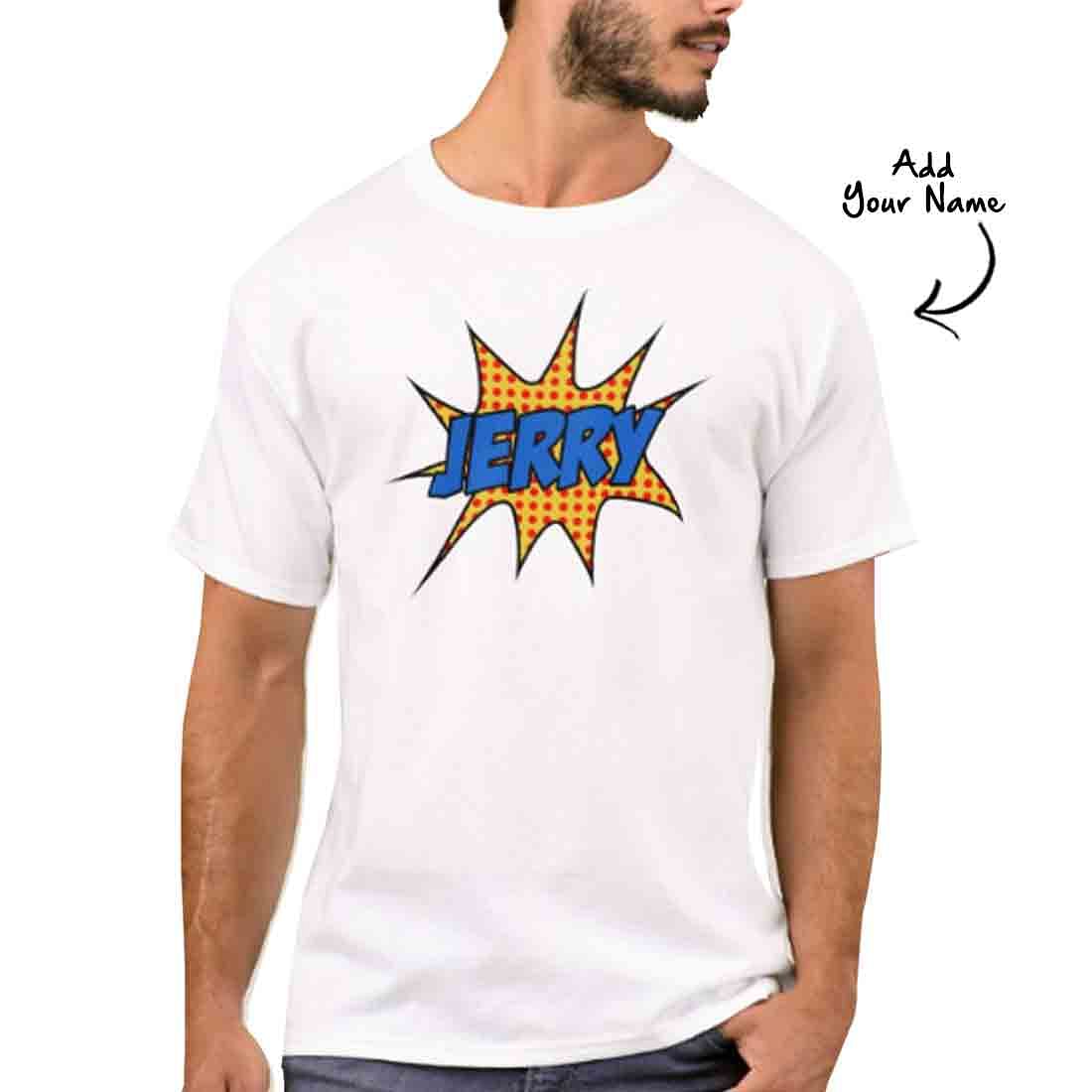 Personalized Men's T-Shirt Poly Cotton Tees - Pop Art