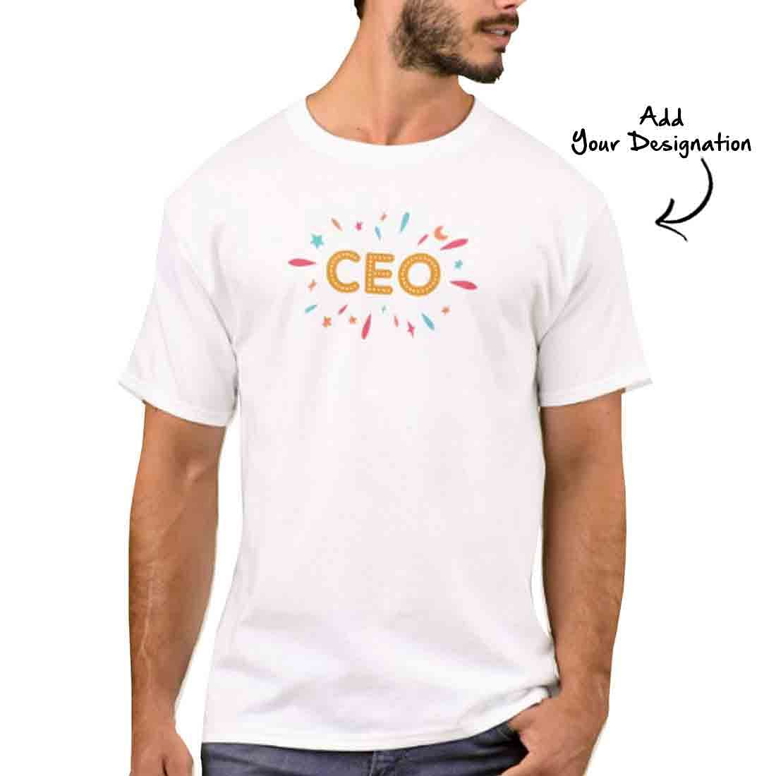 Personalized Men's T-Shirt Poly Cotton Tees - Designation