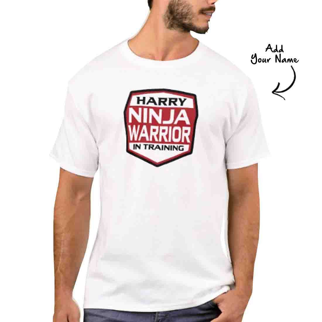 Personalized Men's T-Shirt Poly Cotton Tees - Ninja Warrior