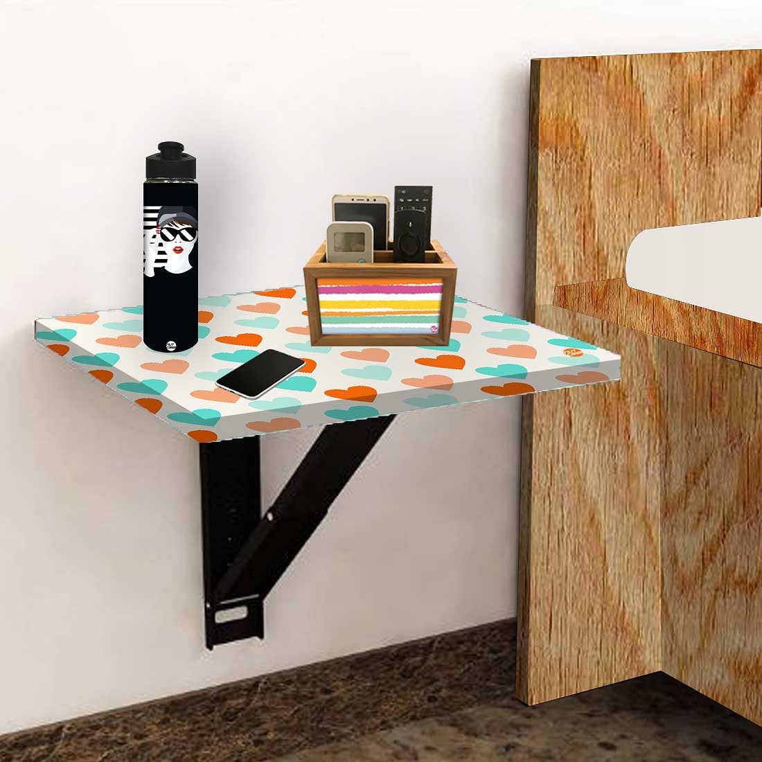 Floating Side Table for Bedroom - Colorful Heart - Image 5