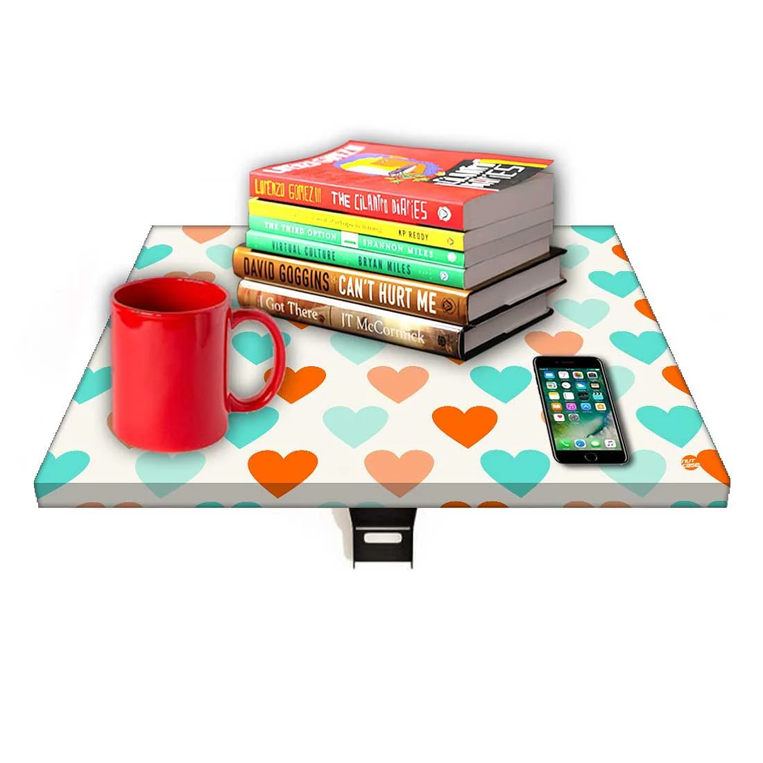 Floating Side Table for Bedroom - Colorful Heart - Image 7
