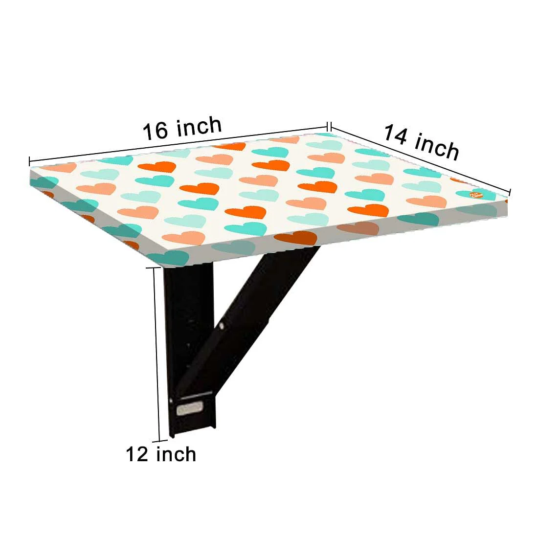 Floating Side Table for Bedroom - Colorful Heart - Image 9