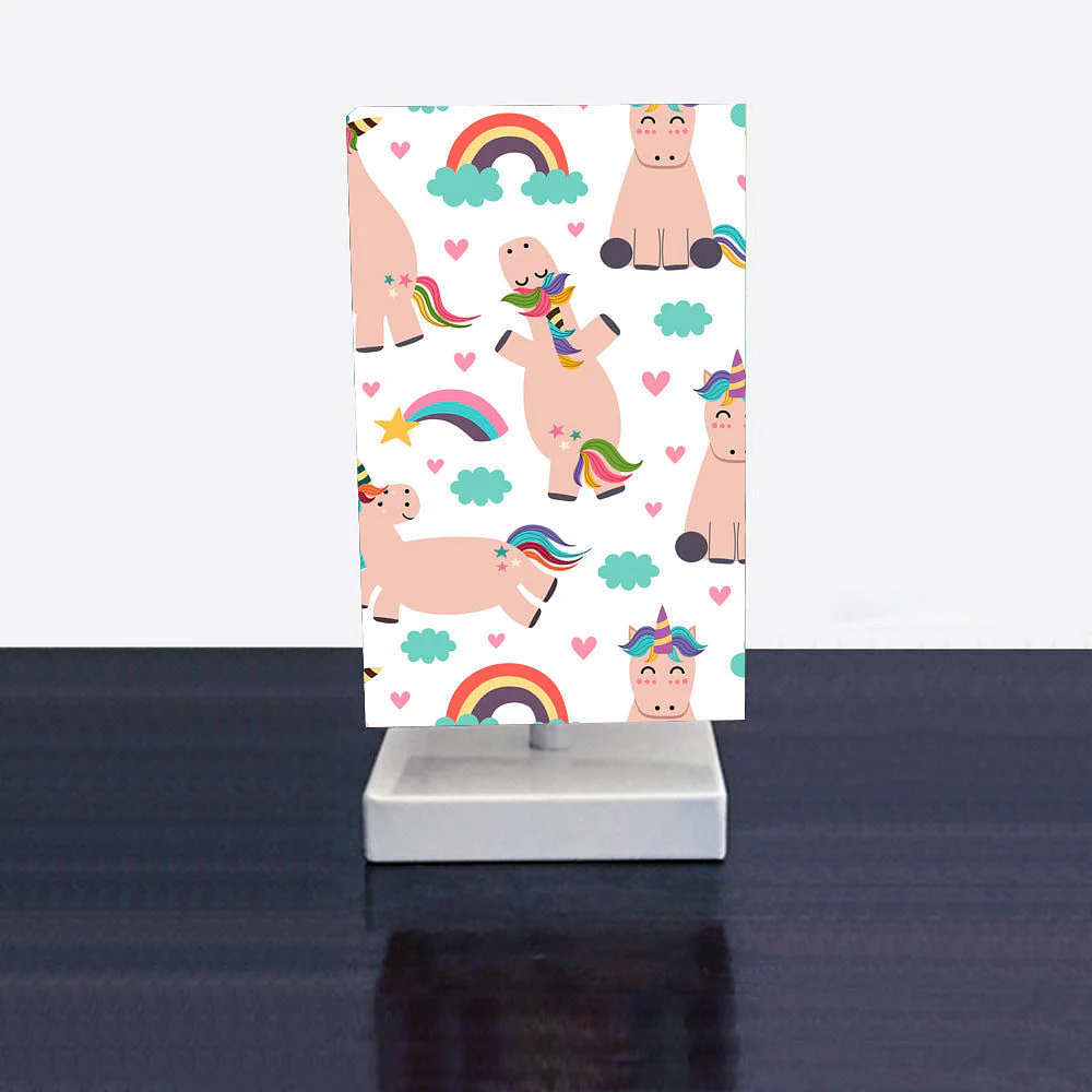 Unicorn Table Lamp for Kids Room Rainbow - Image 2