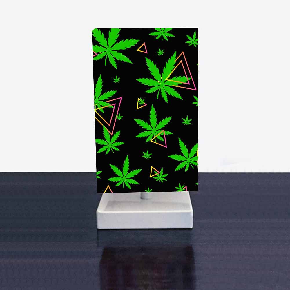 Green Leaves Bed Lamp Table for Living Room - Image 2